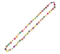 Böhmische Kokosnussschalen Halskette für Damen, Vintage Boho Schmuck | Kunstharz Elemente, Farbenfroher Look, Leicht zu Verschenken, Passend zu Sommerkleidern und Festival