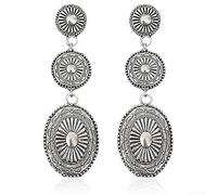 Böhmische Quasten-Ohrringe, 10 cm lange Kette, Vintage-Stil, Modeschmuck, leichtes Legierungsdesign, für Damen (3)