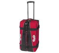 BoGi Bag Reisetasche Rollkoffer Reisekoffer Koffer, 72 cm, 85 L, Rot/Schwarz