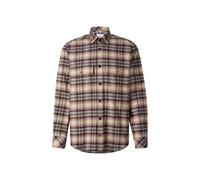 BOGNER Flanellhemd Heiko für Herren - Beige/Navy-Blau - M