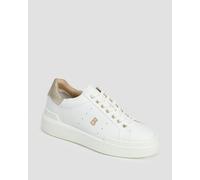 Bogner Hollywood 20 C Lederschuhe Für Damen In Weiß 22520045-67 Weiß;Golden 37