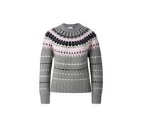 BOGNER Kaschmir-Norweger-Pullover Ina für Damen - Grau/Rosa - 36
