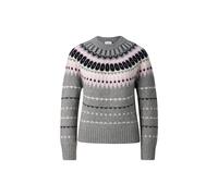 BOGNER Kaschmir-Norweger-Pullover Ina für Damen - Grau/Rosa - 42