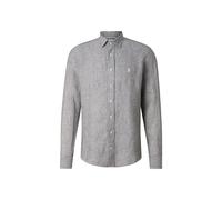 BOGNER Leinen-Hemd Timi für Herren - Oliv-Grün/Weiß - XXL