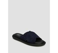 Bogner Portofino M 2 C Herren-pantoletten Aus Leder 12625141-007 Schwarz;Dunkelblau 41