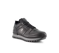 BOGNER Sneaker Herren Glattleder schwarz, 45 (10.5)