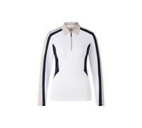 BOGNER SPORT Funktions-Polo-Longsleeve Greta für Damen - Weiß/Beige/Navy-Blau - 38