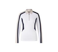 BOGNER SPORT Funktions-Polo-Longsleeve Greta für Damen - Weiß/Beige/Navy-Blau - 40