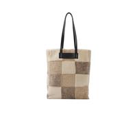 BOGNER Schultertasche mit Schafsfell-Besatz Modell 'HOCHALP ALEXANDRIA' in Sand, Größe 1