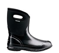 BOGS Damen Classic Mid-w Schneestiefel, Schwarz glänzend, 44 EU