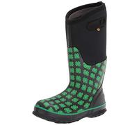 BOGS Damen Klassischer Regenstiefel Gummistiefel, 4H Druck-schwarz grün, 38 EU
