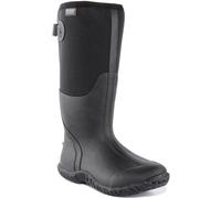 BOGS Mesa Damen Stiefel, wasserdicht Gummistiefel, Verstellbare Wade, Schwarz, 38 EU