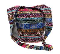 Bohemian Handtasche Schultertasche Crossbody Tasche Schulterbeutel mit Reißverschluss - Mehrfarbig
