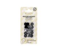 Bohin Druckknöpfe aus Metall, ohne Zange, 14 mm, Dunkelgrau