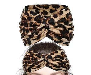 Boho breites Haarband für Frauen | breite Bandanen mit Schleifen, Kopfzubehör, atmungsaktiv, Damen, Hochzeit, Sport, Festival, Alltag