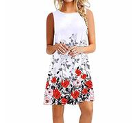 Boho Kleid Damen Kleid Teenager Mädchen Festlich Kleid Damen Sommer Knielang Blau Festliches Kleid Teenager Mädchen Elegantes Sommerkleid Kleider Festlich Elegant Schwarzes Kleid Damen Elegant