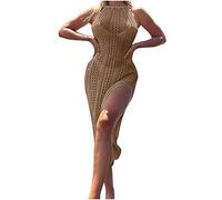 Boho Kleid Damen Sale Angebote Knielang Leicht Elegant Neckholder Kleid Festlich Midikleid meine bestellungen anzeigen V-Ausschnitt Midi Relaxed Fit Kleider Große Größen Casual Freizeitkleid Stra