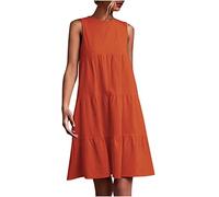 Boho Kleid Damen Sale Angebote Träger Rückenfreies Kleider Sommerkleider Strandkleider V-Ausschnitt Halbarm Split Flowy Einfarbig Party Maxikleid Chiffon Sommer Urlaub Lose Langes Strandkleid Som