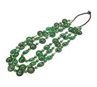 Boho Kokosnussschalen Halskette Blau Für Frauen, Elegante Webkette | Feine Verarbeitung, Bohemia Stil, für Festival und Alltag, Vielseitig Kombinierbar