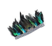 Boho Pfauenfeder Haarband für Frauen, Bequemes Festival Accessoire | Feder Material, Bohemian Stil, für Party und Tanzauftritt, Fototauglich, Kopfschmuck für Kopf und Haar