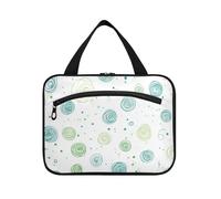 Boho Simple Style Galaxy Circles Hanging Large Capacity Travel Cosmetic with Hook, Designer Essentials Toiletry Bag for Travel Essentials for Women Toilet Bolsos para Hombre L