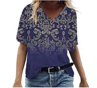 Boho Top Blusentop Tshirt Damen Sommer Elegant Grosse Grössen Fitness Shirt Damen Gym Oberteil Damen Sommer Blusen Sexy Bluse