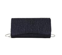 BOJHGO Elegante Clutch-Tasche for Damen, glänzende Umhängetasche, glitzernde Kette, Umhängetaschen, Damen-Tragetasche, schicke Cocktail-Hochzeits-Clutch(Black)