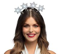 Boland Haarreif Snowflake | Diadem mit LED - Silber