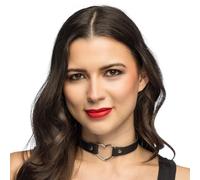 Boland - Halskette Herz, Choker mit Anhänger | Schmuck für Punk Kostüm, Festival, Karneval, Cosplay, Mottoparty, Gothic, Biker