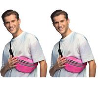 Boland - Holografische Gürteltasche, Retro, Zubehör für Faschingskostüme, Bauchtasche, Festival Zubehör, Karneval, Mottoparty (Packung mit 2)