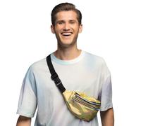 Boland - Holografische Gürteltasche, Retro, Zubehör für Faschingskostüme, Bauchtasche, Festival Zubehör, Karneval, Mottoparty