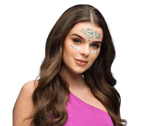 Boland - Körperschmuck 3er Set, selbstklebende Strasssteine für Gesicht und Körper, ideal für Karneval, Make-Up oder Festival