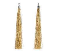 Boland - Lametta Ohrringe Festival, 20 cm, Ohrclips, Modeschmuck für Karneval, Disco und Kostüme