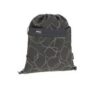 BOLD Lässig Kinder Turnbeutel Sportbeutel mit Rucksackfunktion/School String Bag Bold Edges grey