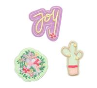 Bold Match Textile Sticker Joy purple