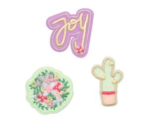 Bold Match Textile Sticker Joy purple