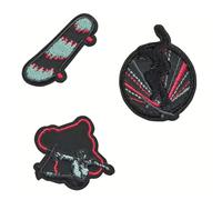 Bold Match Textile Sticker Skater