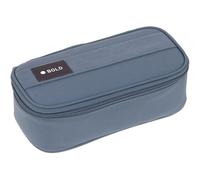 LÄSSIG Bold Schlampermäppchen Stiftemäppchen Schule/School Spacy Pencil Case Bold Blue