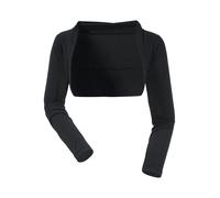 Bolero ANISTON SELECTED, Damen, Gr. 46, schwarz, Jersey, Obermaterial: 95% Viskose, 5% Elasthan, unifarben, figurbetont, normaler Saum, Strickjacken Bolero, Topseller (697047-46)