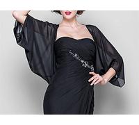 Bolero Damen,Damen Chiffon Bolero Shrugs Cropped Tops Elegante Kurzarm-Strickjacke Mit Offener Vorderseite Schiere Shrugs Tops Schulterjacke Umhang Abendgesellschaft Vertuschung Für Kleider,Pink,S