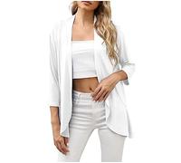 Bolero Damen Festlich Kurzarm Blazer Bolero Sommer Festlich Kurzblazer Boleros Jacke Shirtjacke Damen Kurz Jäckchen Dünner Baumwolljacke Leichte Brautjackefür Abendkleid