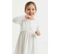 Bolero HAPPY GIRLS "cardigan", Mädchen, Gr. 92, weiß, Strick, Obermaterial: 100% Baumwolle, unifarben, bauchfrei, Rundhals, Strickjacken Bolero, vorne mit schönen Zierperlen bestickt (95781650-92) wei