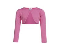 Bolero HAPPY GIRLS, Mädchen, Gr. 128, pink, Strick, Obermaterial: 70% Baumwolle, 30% Polyester, Glitzermuster, unifarben, festlich, bauchfrei, Rundhals, gewellter Abschluss, Strickjacken Bolero (35758