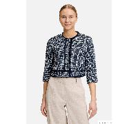 Bolero-Jacke mit aufgesetzten Taschen Dark Blue Melange 36