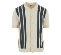 Urban Classics Hemd Knit Retro Shirt TB7550 Whitesand/Bottlegreen-XL