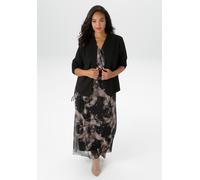 Boleroblazer ANISTON PLUS, Damen, Gr. 44, schwarz, Web, Obermaterial: 95% Polyester, 5% Elasthan, unifarben, figurumspielend, Blazer, kurzer, verschlußloser Damen-Bolero (63228017-44) schwarz