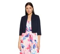 Boleroblazer VERA MONT "Damen ohne Verschluss", Damen, Gr. 38, night sky, Crêpe, Obermaterial: 95% Polyester, 5% Elasthan. Futter: 95% Polyester, 5% Elasthan, gerade kurz, Blazer (81946030-38) night s