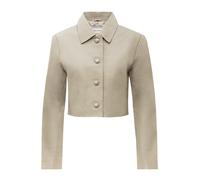 Bolerojacke RICANO "Lederjacke Yolanda", Damen, Gr. M, weiß, Obermaterial: 100% Lammnappaleder LANA. Futter: 100% Polyester PES., normal, Rundhals, Jacken, Handgefertigt aus echtem Leder (10146843-M)