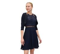 Bolerojacke VERA MONT "Damen figurbetont", Damen, Gr. 34, blau (night sky), Jersey, Obermaterial: 92% Viskose, 8% Elasthan; Besatz: 100% Polyester, festlich, figurbetont, Jacken (13561358-34) night sk