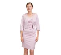 Bolerojacke VERA MONT "Damen mit Kellerfalten", Damen, Gr. 36, rosa (foggy rose), Satin, Obermaterial: 96% Polyester, 4% Elasthan, tailliert, V-Ausschnitt, Jacken (24748660-36) foggy rose